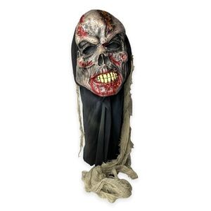 Skull Halloween Mask Zombie Walking Dead Realistic Latex Costume Mask‎ Scary